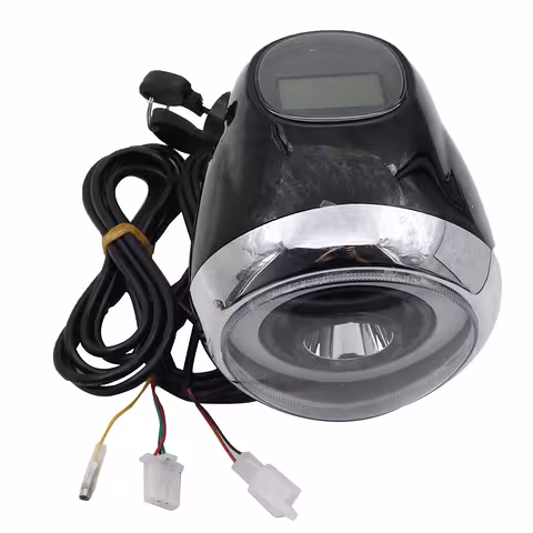 Koplamp Elektrische Scooter Citycoco Harley 60V met LCD-scherm, LED-licht en elektrische contact