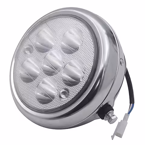 Ronde LED-koplamp 5 Inch voor Elektrische Scooter, Moto, Citycoco en Harley – Verlichting 12V-80V