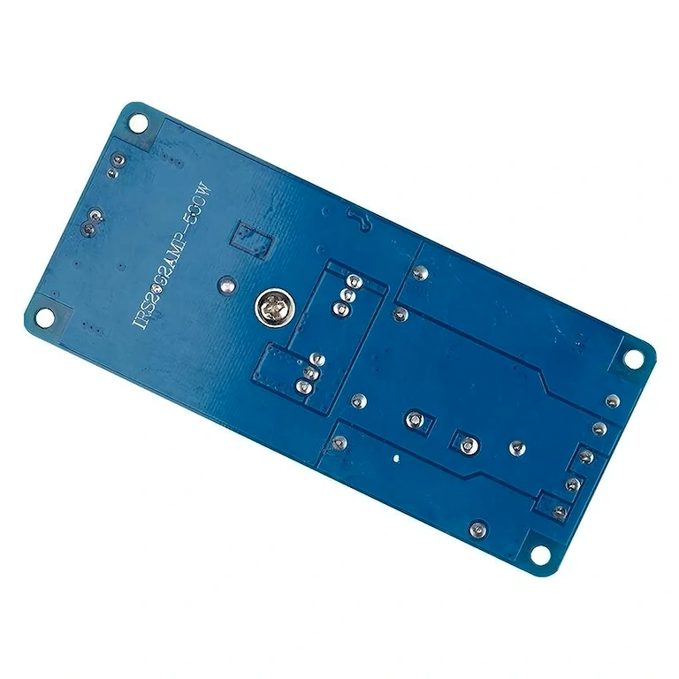 Mono-versterker 500W achter Achteraanzicht mono versterkerkit 500W IRS2092