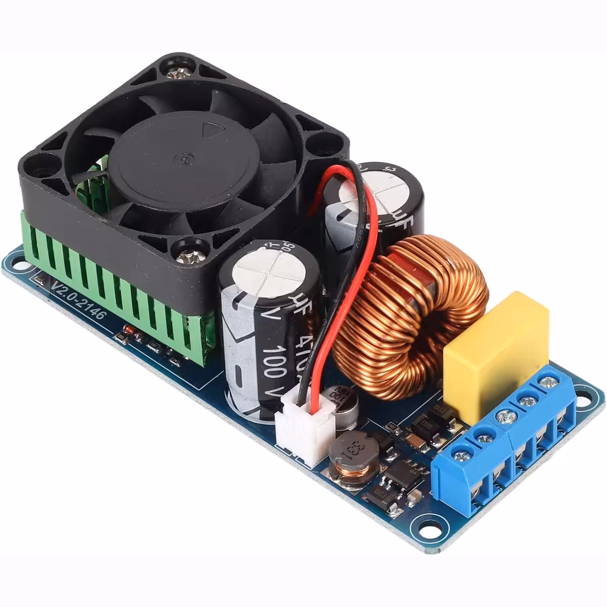 Vooraanzicht mono versterkerkit 500W IRS2092