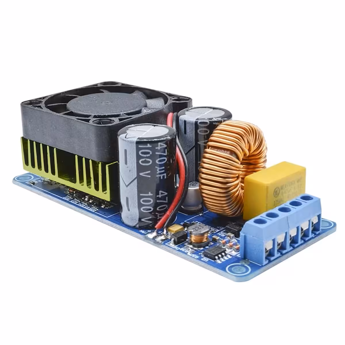 Zijaanzicht mono versterkerkit 500W IRS2092