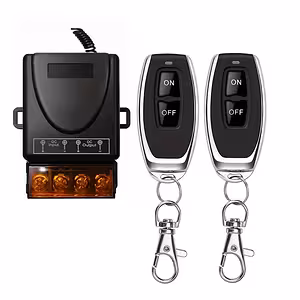 12V–60V 30A Relais met Afstandsbediening – 12V/24V Schakelaar met 2 RF 433MHz Afstandsbedieningen