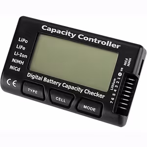 18650 Li-Ion, LiPo, LiFe, NiMH, NiCd 2-7S Accutester – Controleer Spanning en Capaciteit