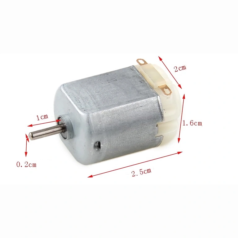 Mini DC motor 130 voor educatieve experimenten, set van 6