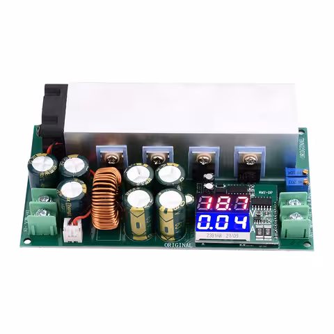 DC12-80V 20A Instelbare Step-Down Module 600W met Constante Stroom en Digitaal Display – Premium Spanningsverlaging