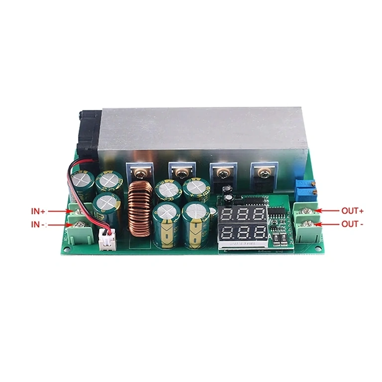 Overzicht DC12-80V 20A Buck module