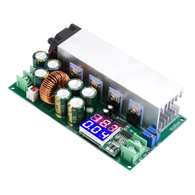Linkerzijaanzicht DC12-80V 20A Buck module