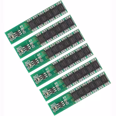 Set van 6 – BMS Module 1S 18650 3,7V 10A met Volledige Bescherming