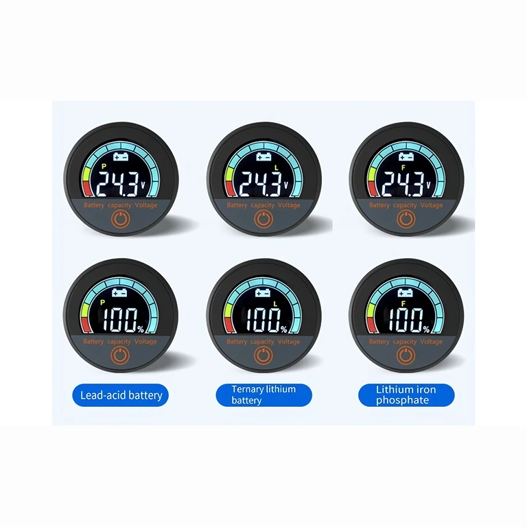 Digitale indicator multi-spanning Digitale indicator compatibel met Li-ion en LiFePO4 batterijen 12V, 24V, 36V, 48V, 60V, 72V, batterijpercentage en voltmeter display voor fiets, step en elektrische scooter