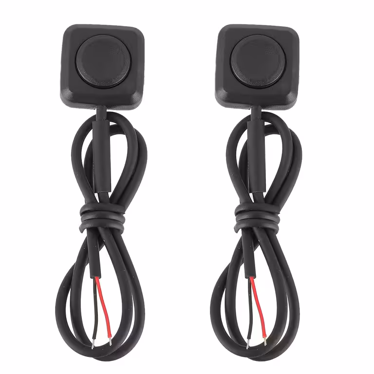 Set van 2: Auto/Moto Drukknop met Terugslag 12V/24V – Mini push knop zonder vergrendeling