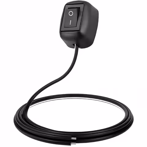 ON/OFF Auto/Moto knop met Oppervlakte Montage – 12V/24V DC Schakelaar, 10A piek, 60cm kabel