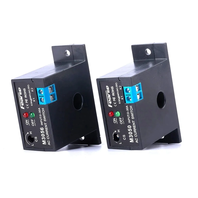 Zijaanzicht van stroomdetectiemodule M3050 en M3056