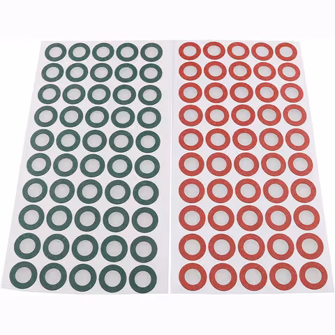 18650 Li-Ion Accu Isolatiepapier – Set van 100 (50 groen + 50 rood) Electrisch Isolerend Papier