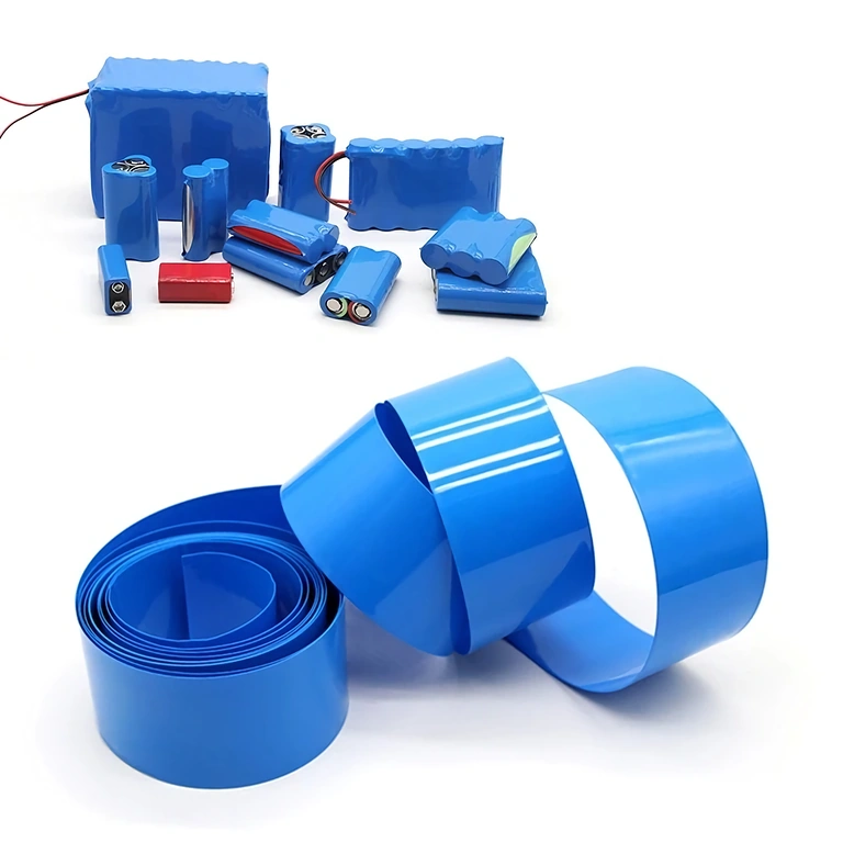 Blauwe Cellpack krimpfolie voor 18650-batterijen