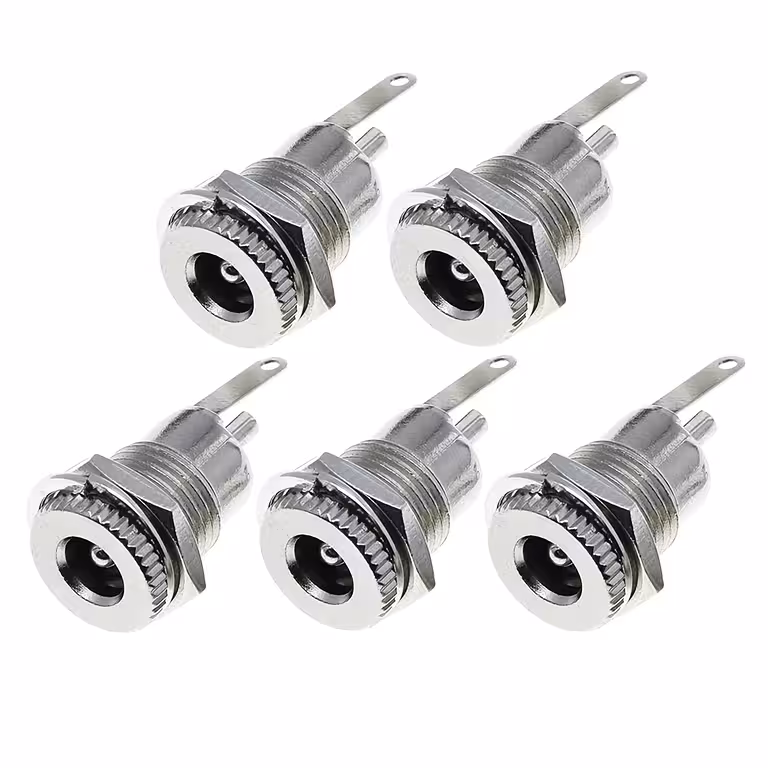 Set van 5 – DC Voedingsstekker 12V 5,5mm x 2,1mm – Vrouwelijke Connector