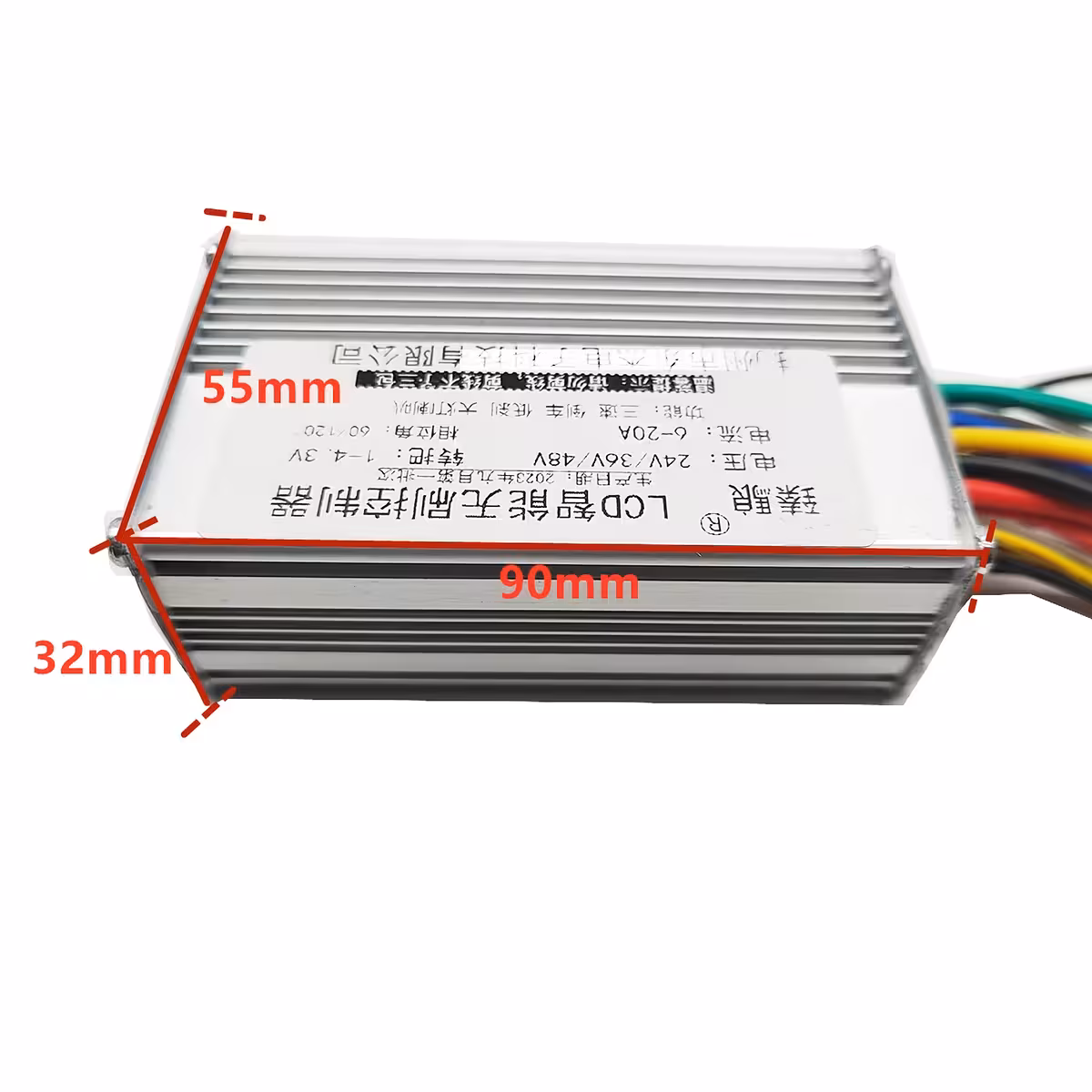 Aansluiting van 36V 48V batterij op de TF100 controller voor elektrische step