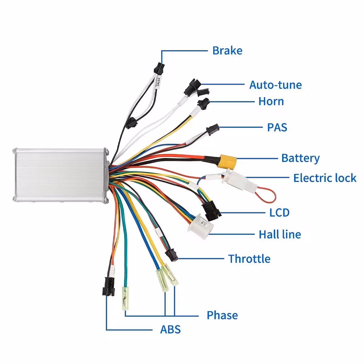 Installatie van universele TF100 controller voor elektrische step