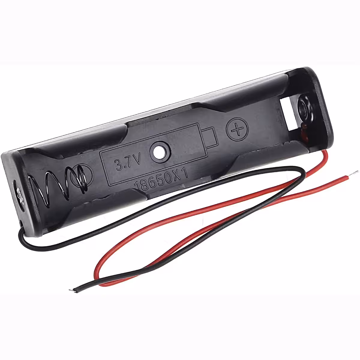 Zijaanzicht van de 18650 batterijhouder