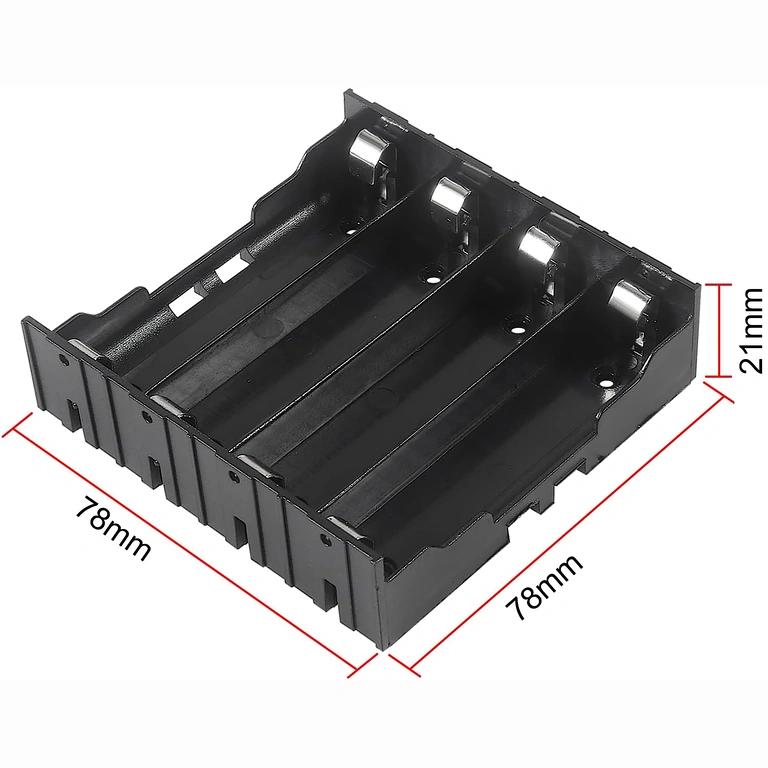 Compact ontwerp van 4-slot batterijhouder