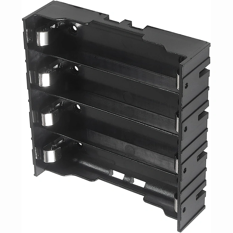 4-slot batterijhouder voor elektronische circuits