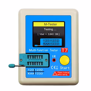 Tester voor transistoren, condensatoren en diodes LCR-T7