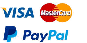 Veilige betalingsmethoden: PayPal, Visa en Mastercard